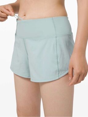 lululemon athletica Light Seafoam High-Rise Athletic Shorts
